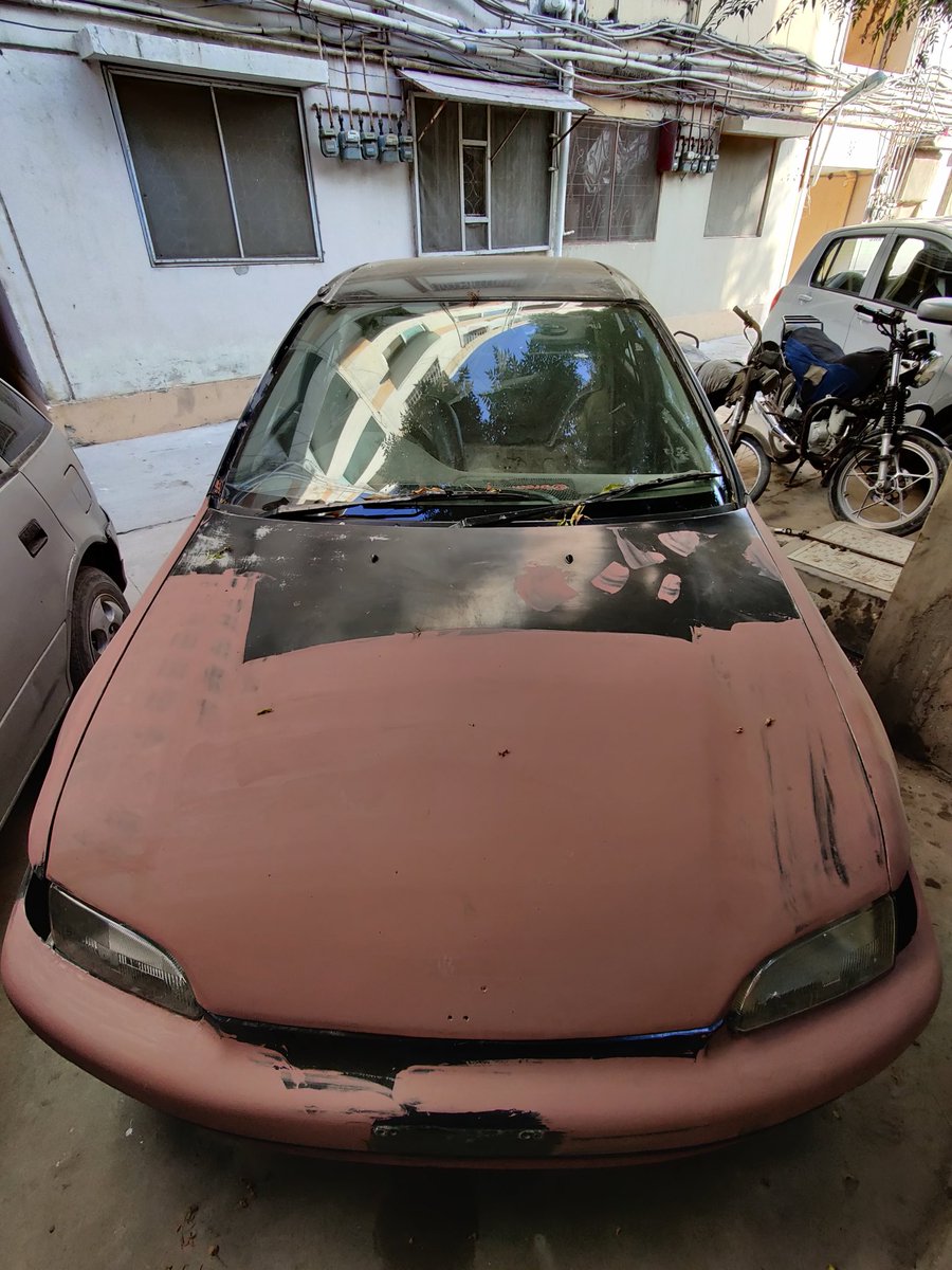 AdrianPermal's tweet photo. #hondacivic #Honda body work almost done. Interior completely ripped out to be completely overhauled! https://t.co/edpNq8dvni