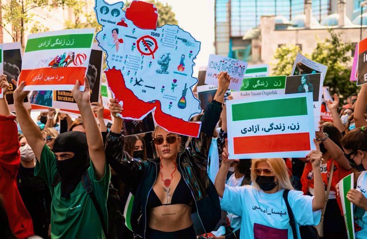 No weapon? No internet?! 
- It doesn’t matter! we have each other :)
#MahsaAmini #NikaShakarami #مهسا_امينی‌ #نیکا_شاکرمی