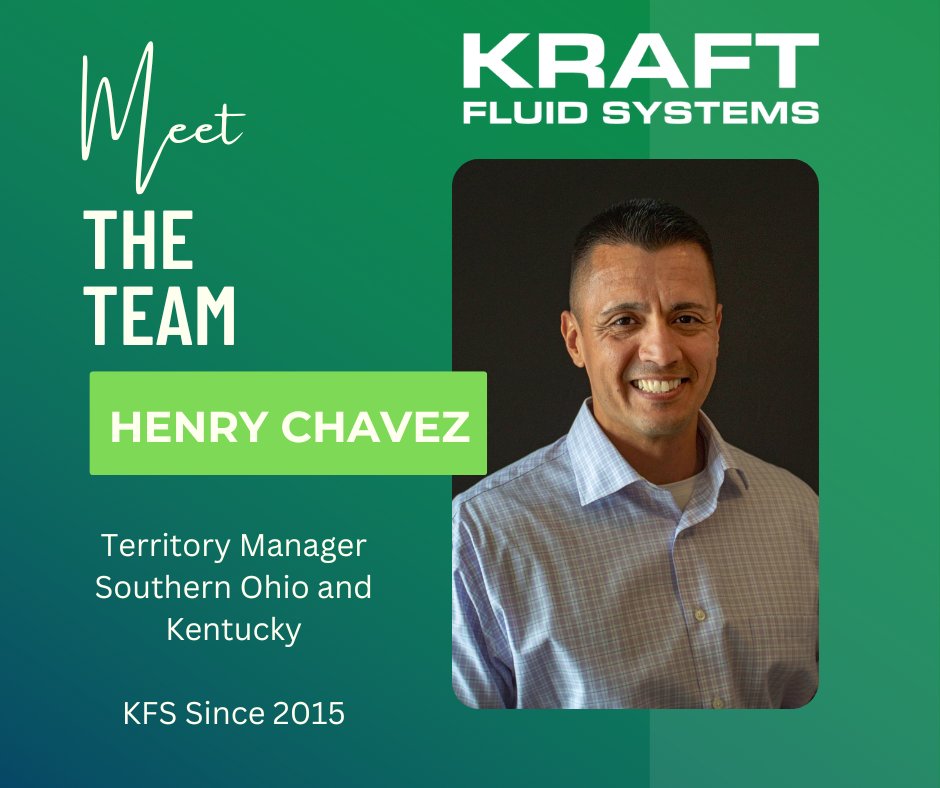 Meet Henry Chavez of <a href="/KraftFluidSys/">Kraft Fluid Systems</a>. Territory Manager for Souther Ohio and Kentucky since 2015. Learn more about Henry here... zcu.io/XzhL