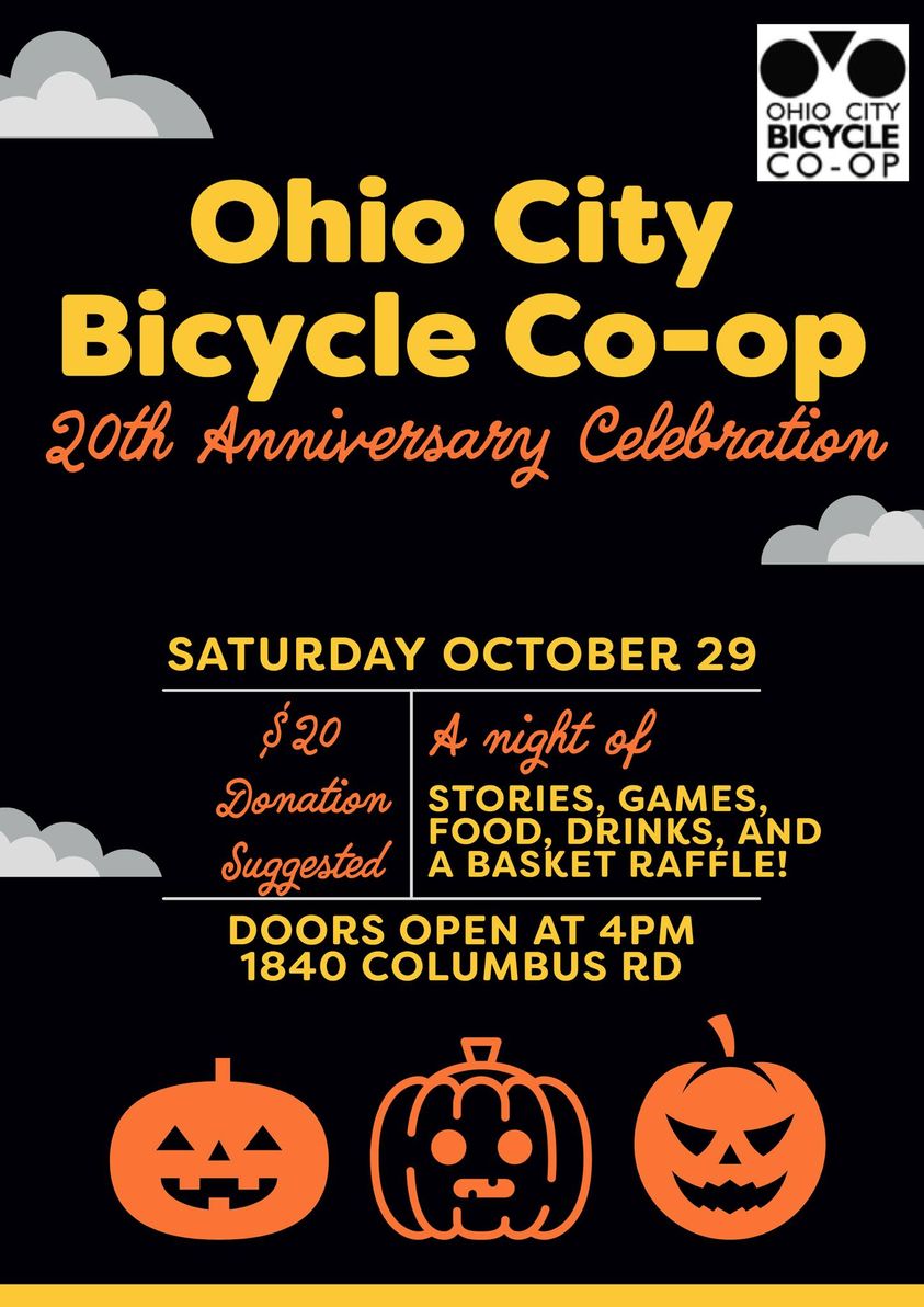 Bike_CLE's tweet photo. The time has come to celebrate 20 years of @OhioCityCycles! Join them on October 29th and/or make a donation! https://t.co/yguEGKE7ZZ