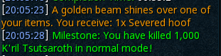 FerrousScape's tweet photo. Spent a good majority of today at Kril. 5 trips, 5 total hours and sadly no garb.
I did, however, get this..
KC 1000 😂😂 #Ironluck https://t.co/1hzsFuzu4g