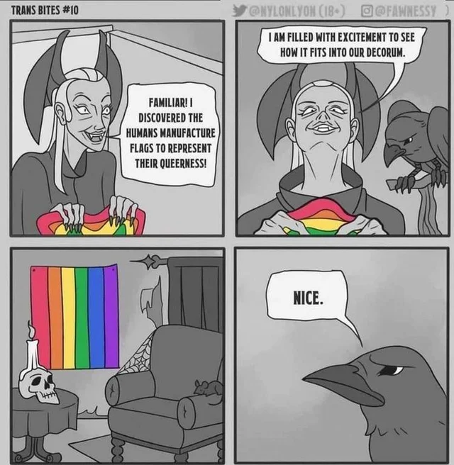 WholesomeMeme's tweet photo. It's #Spooktober comic by @NylonLyon https://t.co/45XIeeAD8A