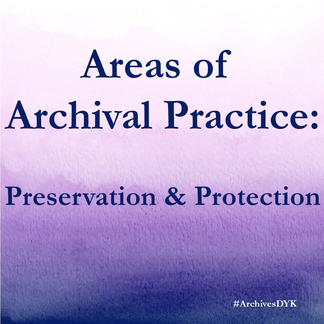 avila_archives's tweet photo. Archival materials are unique &amp; valuable and are preserved as long as possible: By protection from natural elements (proper storage conditions), use (careful access policies), and theft or disaster (emergency preparedness). #ArchivesDYK #ArchivesHashtagParty #ArchivesMonth https://t.co/Z7EgkvxnMV