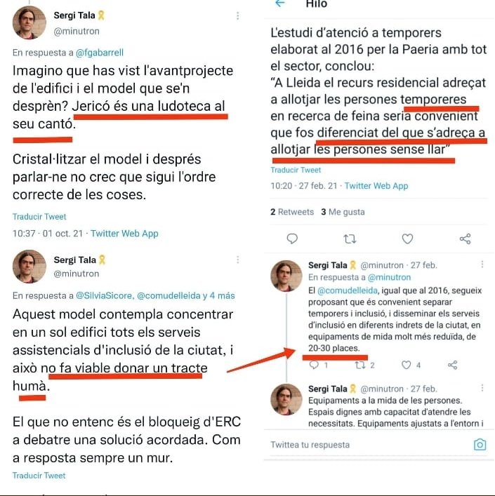 darkcarl87's tweet photo. @comudelleida @minutron @lleidapsc @Grealo4Pilans #Talamonte decia esto sobre el macro albergue y acabo siendo pieza clave en la imposición!!
@pardinyes #Talamonte #mentiroso https://t.co/vwQPYGvxZ5