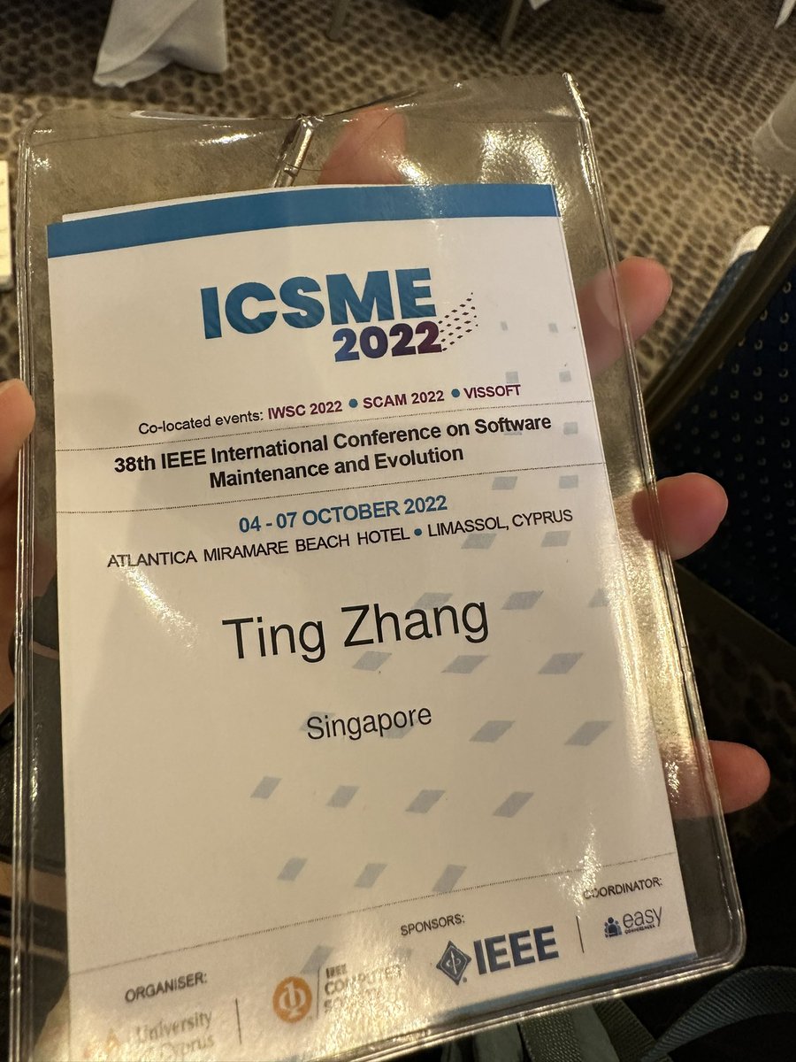 #ICSME <a href="/IEEEICSME/">IEEE ICSME 2026</a> was pretty amazing! I enjoyed a lot and was really happy to meet so many amazing people. Thank you everyone for working hard to make this happening. It will be one of my precious memories. ☺️