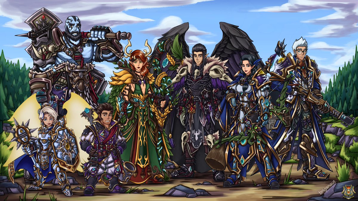 briganaut's tweet photo. Late Game Fanart / Concept art wallpaper of the Vox Machina adventuring party on Critical Role!

#TheLegendofVoxMachina #CriticalRole #VoxMachina #conceptart #dnd #dndart #tLoVM #criticalrolefanart https://t.co/F2362Nye7A