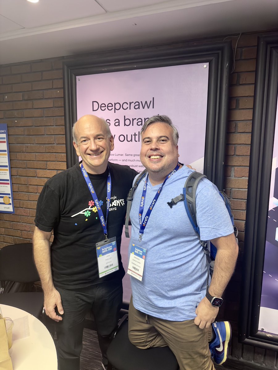 Today <a href="/brightonseo/">brightonSEO</a> with <a href="/JohnMu/">John 🧀 ... 🧀</a> . What is next in #seo