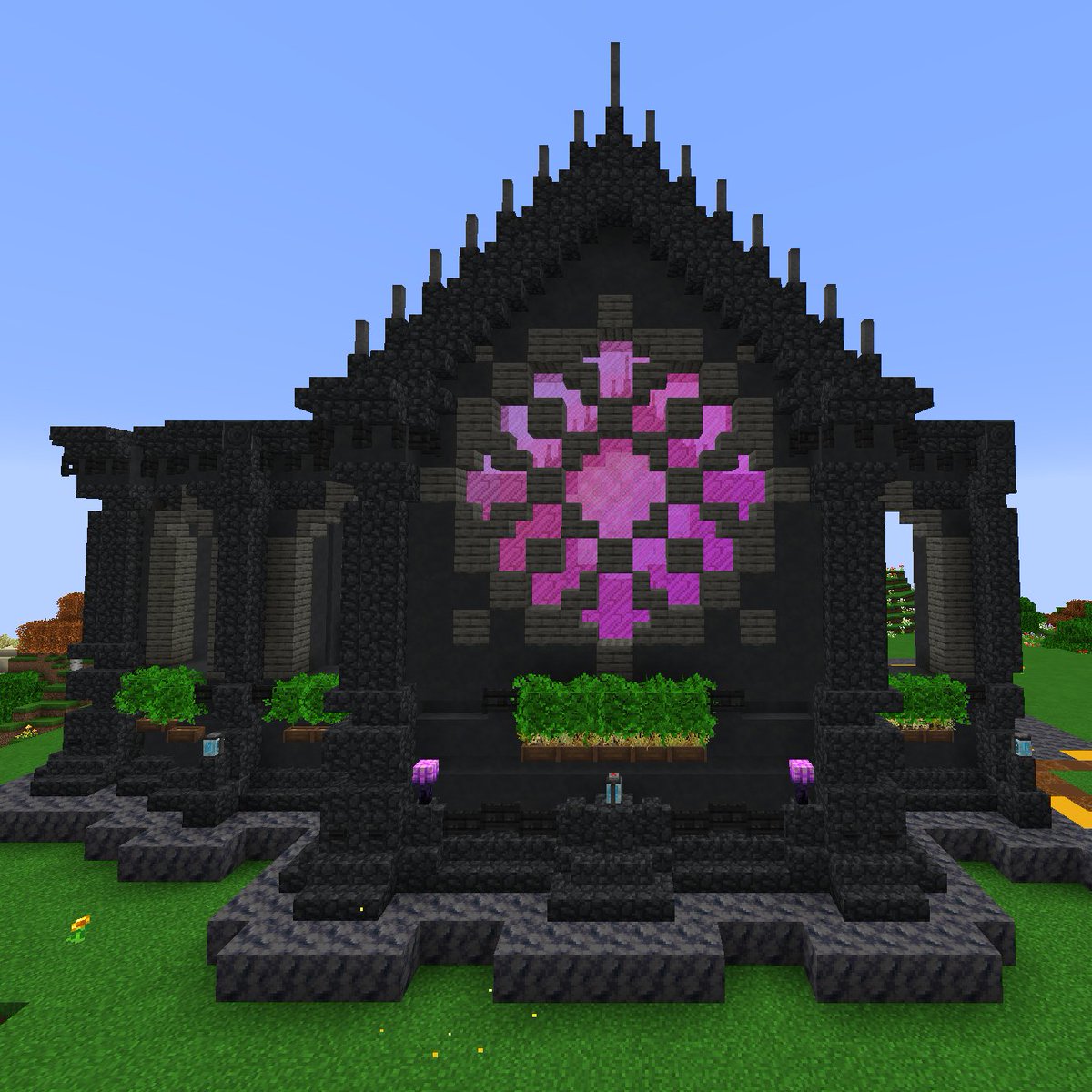 Devilish_QT's tweet photo. This is why I needed to work on a dark color palette the other day. I was planning out the SMP's gothic cathedral.๐
Fully inspired by a tutorial from Minecraft Fantasy Builds
#Minecraft #MinecraftBuilds #MinecraftJava #RagnamodVIsmp #Nerdvana #Derptopia #GrandmaGamer https://t.co/zA37Ln9ltO