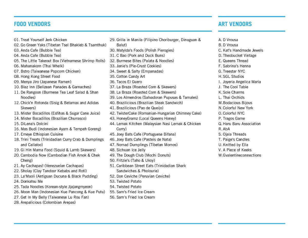QnsNightMarket's tweet photo. Starting the countdown to our season finale at the end of October! 

In the meantime, here's the vendor and performer roster for tomorrow.

Bright and sunny skies, but bring a sweater in the evening! https://t.co/nti3xf2Jz8