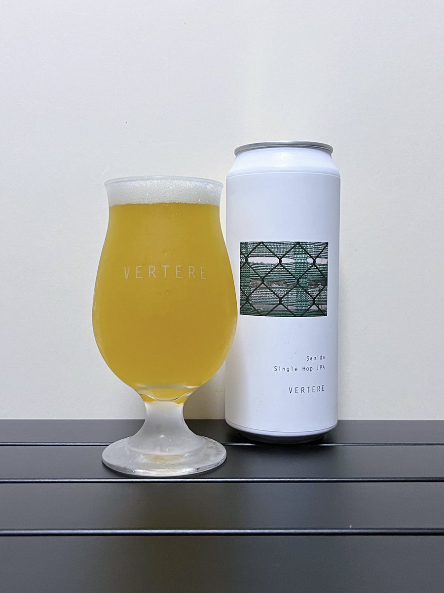 miaouuu_'s tweet photo. 今週もおつかれでした。
久しぶりの #サピダ、
トロピカルなやつ、美味い。

[VERTERE] 
Sapida 
Single Hop IPA 

#バテレ #vertere #sapida #craftbeer https://t.co/NBSswh9Xsk