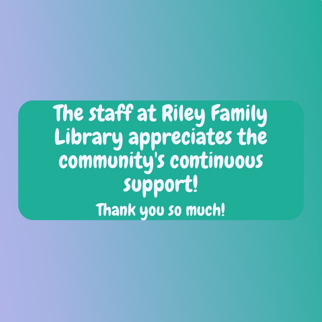 Riley Library tweet media