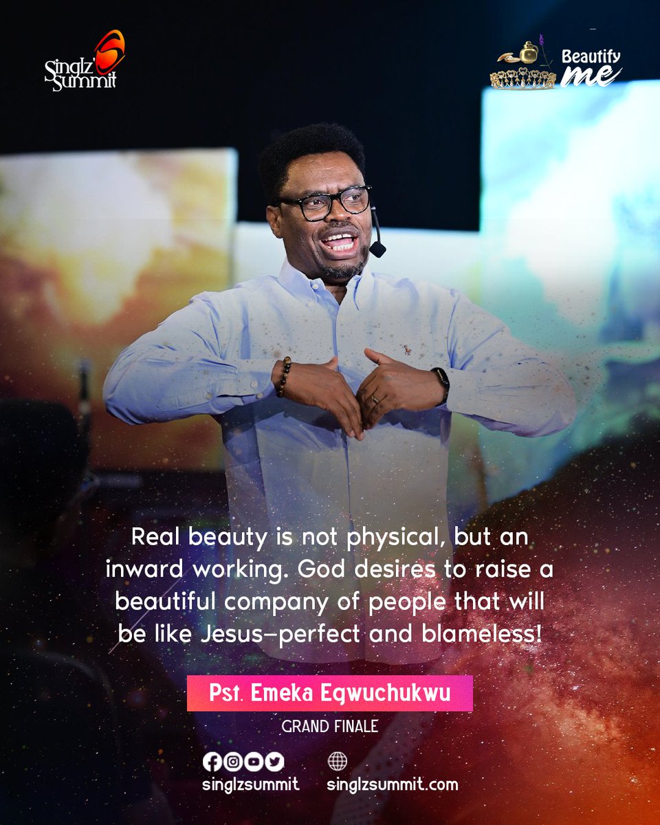 SinglzSummit's tweet photo. Catch up on some highlights from the ministration of God's Word by Pastor Emeka Egwuchukwu at the Grand Finale of #SinglzSummit22.

Theme: Beautify me

#PstEmeka @nlwclife #BeautifyMe #SinglzSummit22 https://t.co/sVy0t3Gt1F