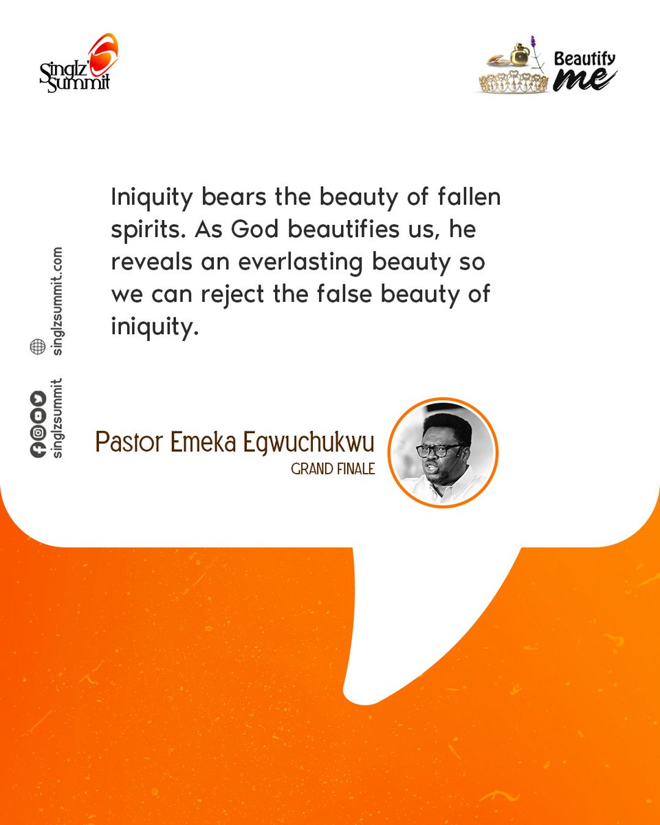 SinglzSummit's tweet photo. Catch up on some highlights from the ministration of God's Word by Pastor Emeka Egwuchukwu at the Grand Finale of #SinglzSummit22.

Theme: Beautify me

#PstEmeka @nlwclife #BeautifyMe #SinglzSummit22 https://t.co/sVy0t3Gt1F