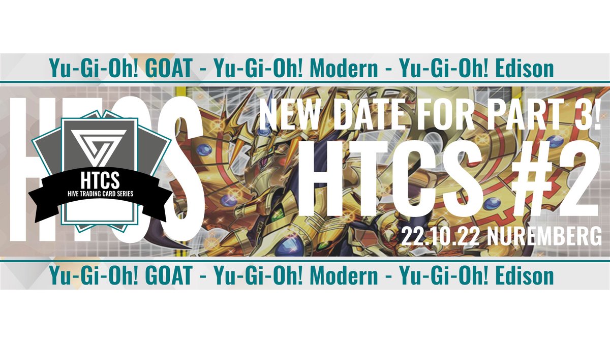HIVEnbg's tweet photo. [#esports #HIVEtcg]

The last stop in Munich was a blast! 
Time to get the next circuit Event going😎.

Doors are open for #HTCS #2!
#YGO #EDISON #GOAT  Lets DUEL!

Check in▶️https://t.co/XxL42d2H0I https://t.co/6rzo95zKED