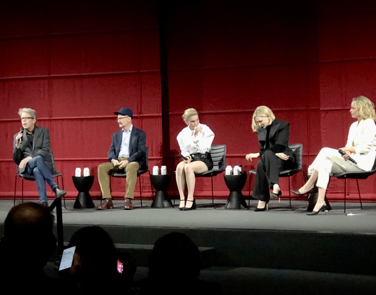 Ketzigirl's tweet photo. The 2022 awards season kicked off in a big way last night with @tarmovie at the @AcademyMuseum + Q&A with Todd Field, Sophie Kauer, Cate Blanchett & Nina Hoss. An absolutely fascinating film with absolutely brilliant performances! #TAR #AwardsSeason #FilmTwitter #NeedToSeeItAgain https://t.co/qtDrnerEIO