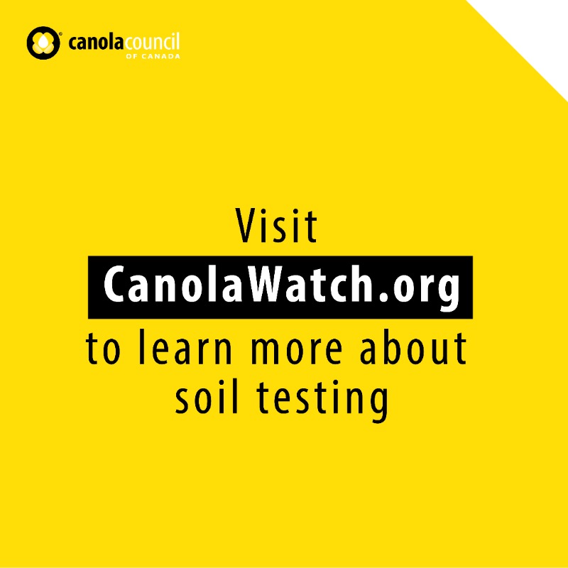 canolacouncil's tweet photo. Nutrient content in soil varies over years, between fields and there is even variability within fields that appear uniform. Soil testing will help you understand your nutrient reserves, so you can optimize your input budget and plan for the Right rate of #4RNutrientStewardship.