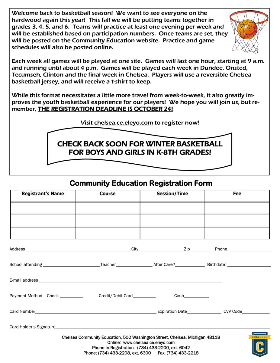 ChelseaCommEd's tweet photo. It's been 2 years since we've sent home true backpack mail...look for the October Community Education flyer coming home from North Creek and South Meadows! https://t.co/PsH168FRog