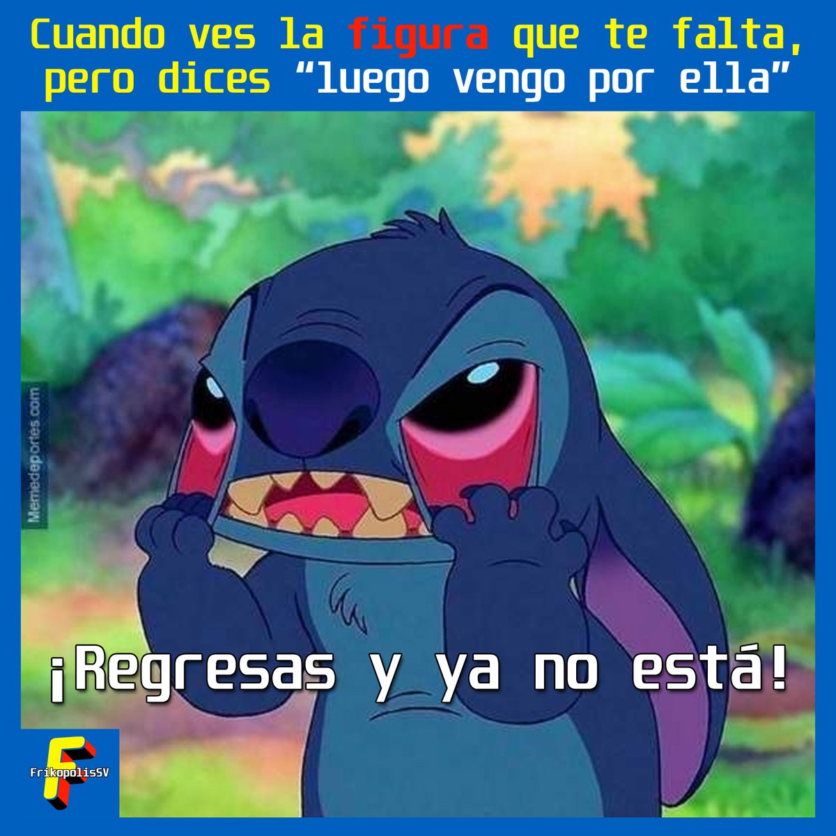 FrikopolisSV's tweet photo. ¿También te ha pasado? ¿y porque tantas veces? 😅😂
#FrikopolisSV #Memes #memesdaily #memesgraciosos #memes2022 #FigurasColeccion #CollectibleFigures #CollectionFigures #FigurasAccion #ActionFigures #JuguetesColeccion #CollectibleToys #CollectibleActionFigures https://t.co/jbqoBwuvzZ