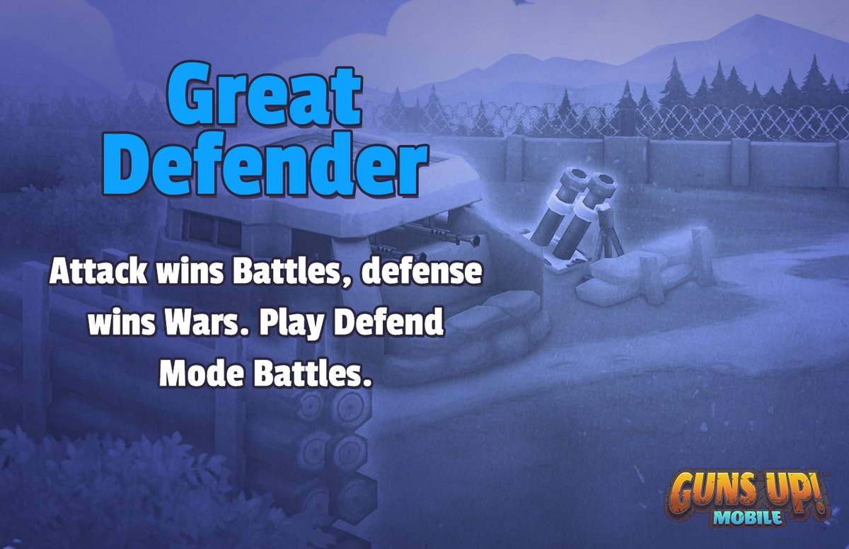GunsUpMobile's tweet photo. Play Defend mode battles to earn a Mad Scientist medal and various Materials! https://t.co/O739BVJmkC