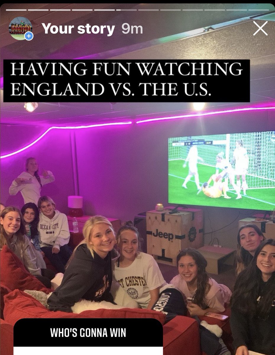 Thanks Coach DeLeo for the day off to watch this match! 🇺🇸⚽️🏴󠁧󠁢󠁥󠁮󠁧󠁿