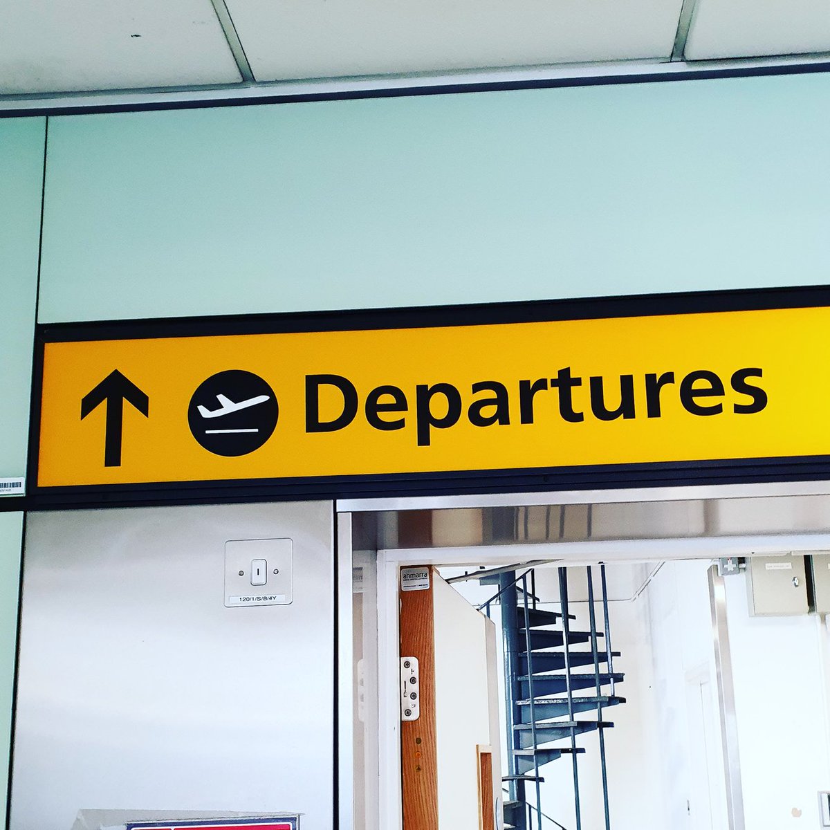 mistermarkjones's tweet photo. Finally, one global pandemic and a full three years after it should have been... adventure is belatedly out there.
#butwhere #heathrow https://t.co/mUsz8JfnM8