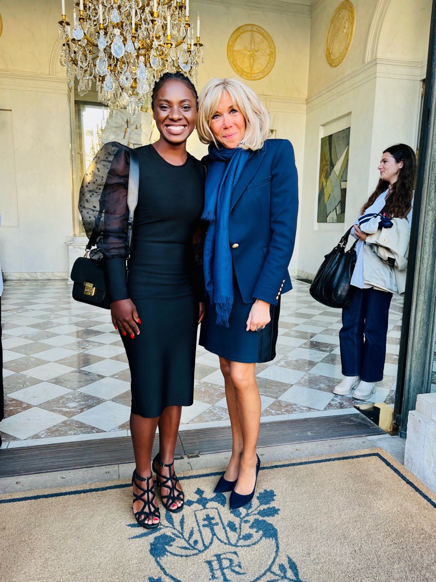 TBoussamba's tweet photo. J’ai eu l’immense privilège d’être reçue ce jour à l’Elysee par la Première Dame de France Brigitte Macron dans le cadre du programme @WIAInitiative ! Des Échanges fructueux et opportunités pour @AgridisGabon @Franceaugabon https://t.co/x46NpRV3dV