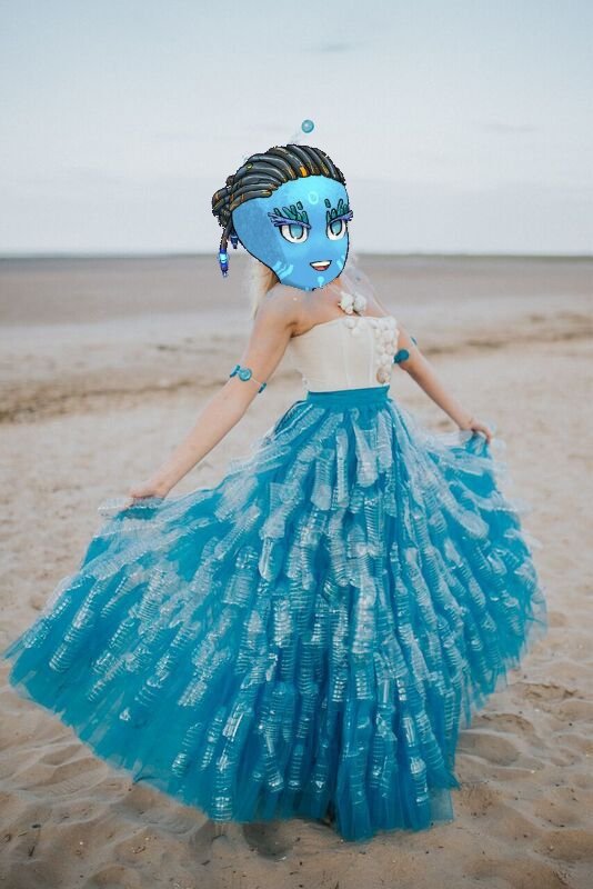 Koenda1's tweet photo. It's @CoralTribeNFT Fashion week.
The only right dress to me is an eco-friendly, upcycled one that contributes to the mission of the project! 
"Make the ocean clean again" 🌊❤️
#CTFashionweek #CoralTribe https://t.co/hkbToBjPJy