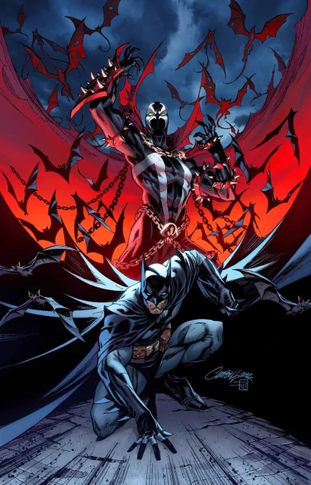  I'm excited to reveal my variant cover to the upcoming event crossover event of the year, maybe even the   &amp;  `s #BATMANSPAWN! #1 is set for release in stores and digitally on Tuesday, December 13th! *colors by  ! 