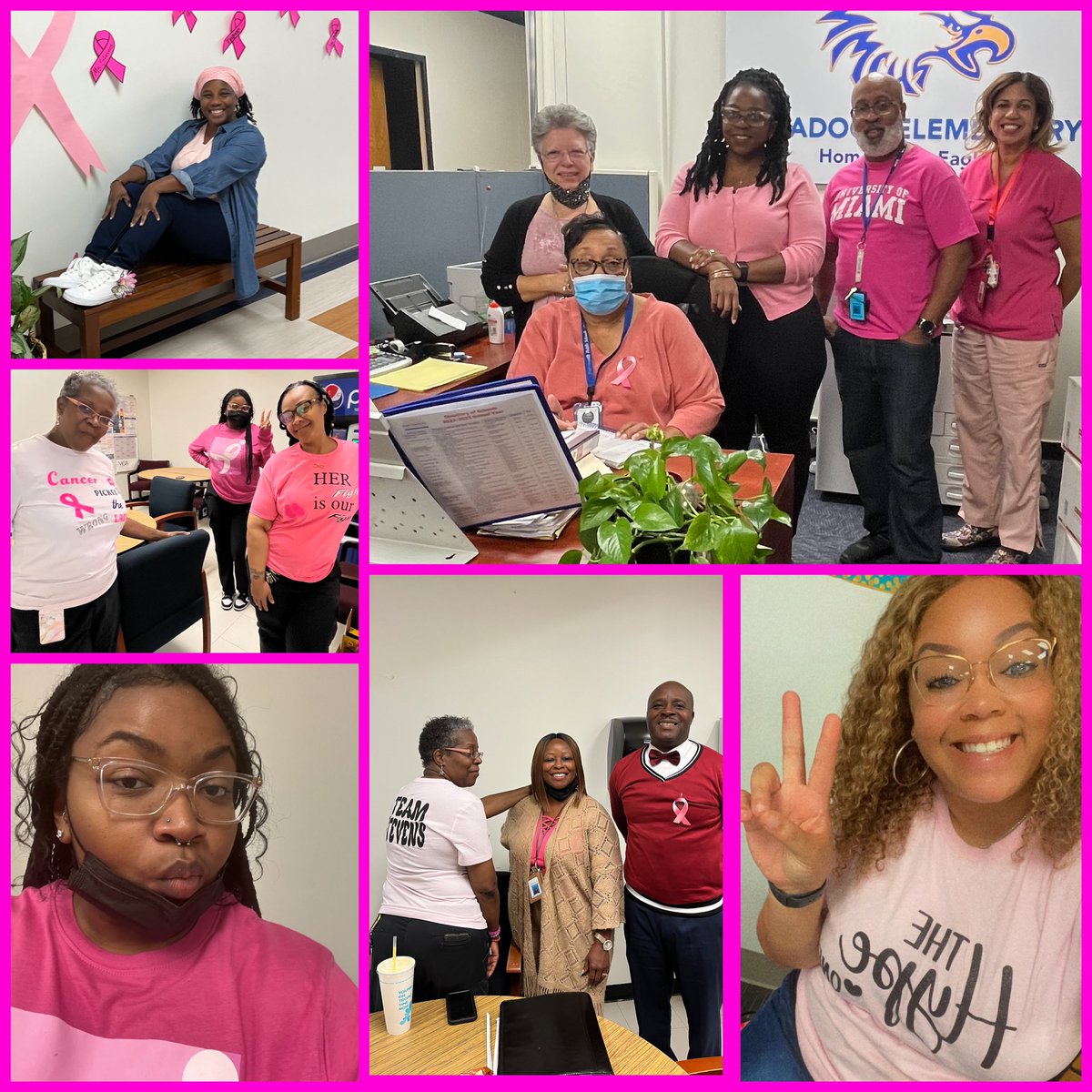 CradockES's tweet photo. MORE PinKOut Friday pictures!! Faculty and staff joined in the fun too!! #ppsStrong #TeamStevens #CRES #EagleNation 💕🎉💕 https://t.co/atsgagnDgH
