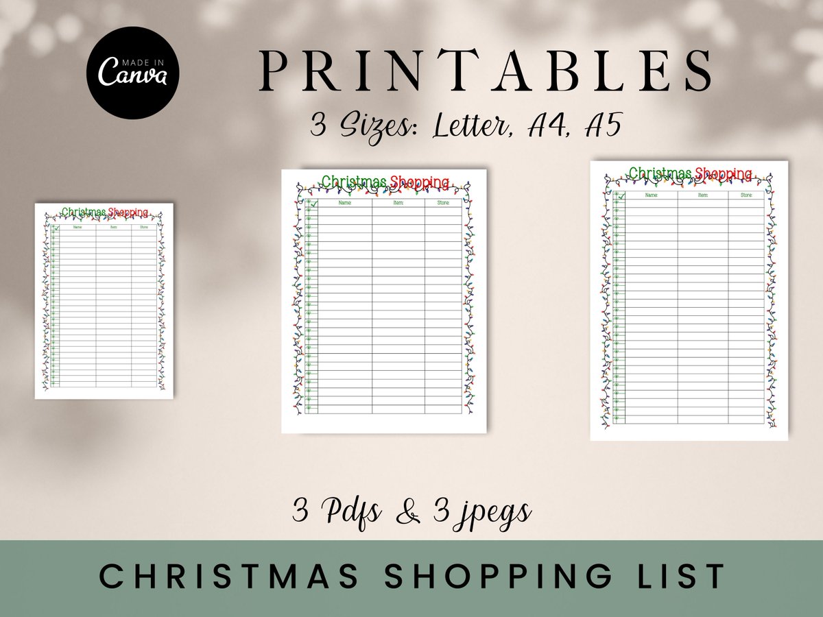 KDPTemplate's tweet photo. Getting ready! It's coming! Need a shopping list? #etsy shop: Christmas Shopping List, Printable, US Letter, A4, A4, Christmas Gift List https://t.co/9fkbLFmIXS #green #red #christmaslist #giftlist #instantdownload #christmastodolist #xmasplanner https://t.co/p00oksUBKK