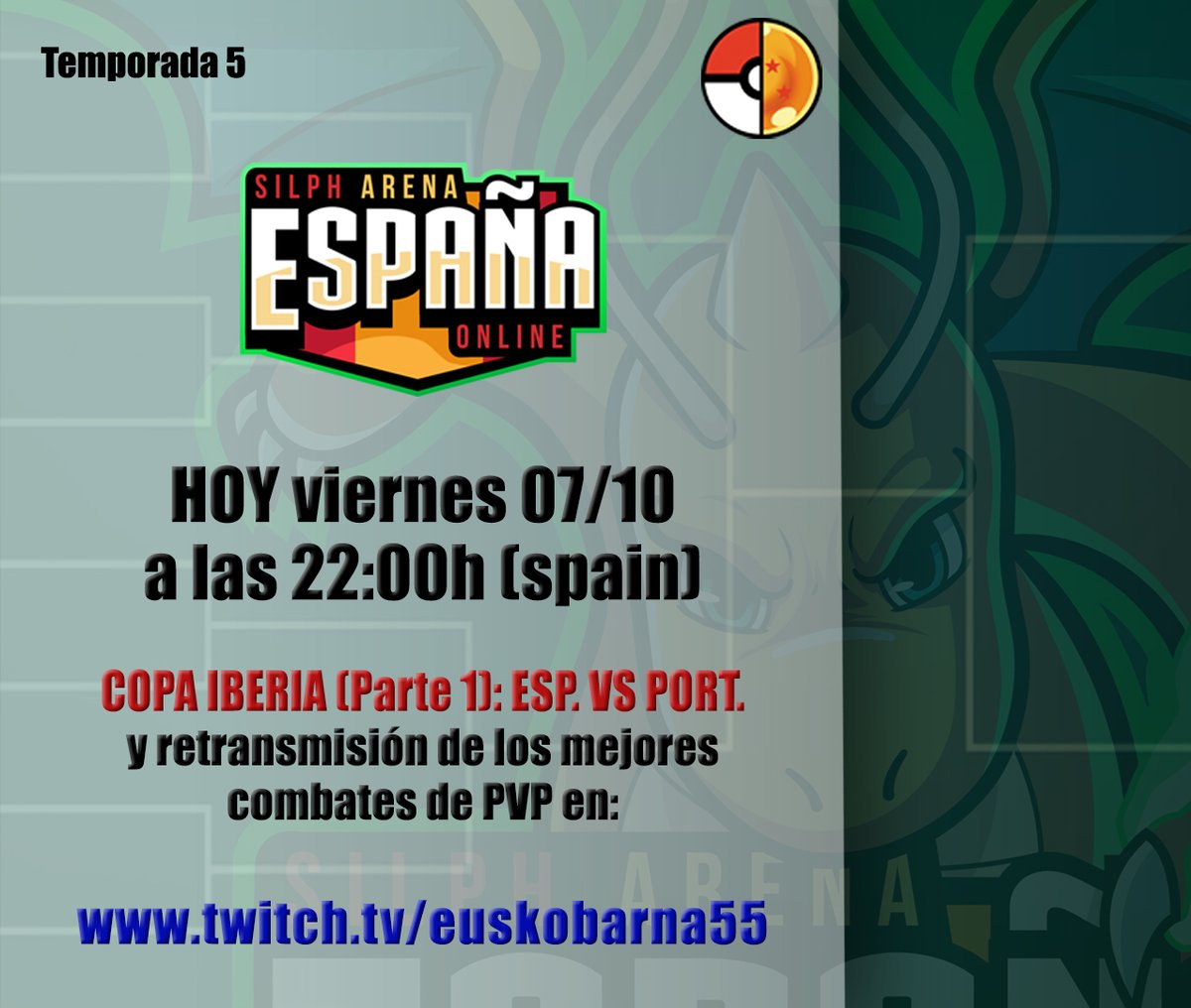 euskobarna55's tweet photo. Bueno gente,
Sorry x ayer no darle al Stream, estaba jodido!

Hoy si k si, vuelve la LIGA NACIONAL SAEO (temp. 5)!!

A las 22h (en 20 min. aprox.):
- Pistoletazo de salida de la LIGA
- Retransmisión de la Copa IBERIA: España VS Portugal

¡¡GO GO GOOO!!
https://t.co/bmTpRHVZzZ https://t.co/hqRRQj4XCD