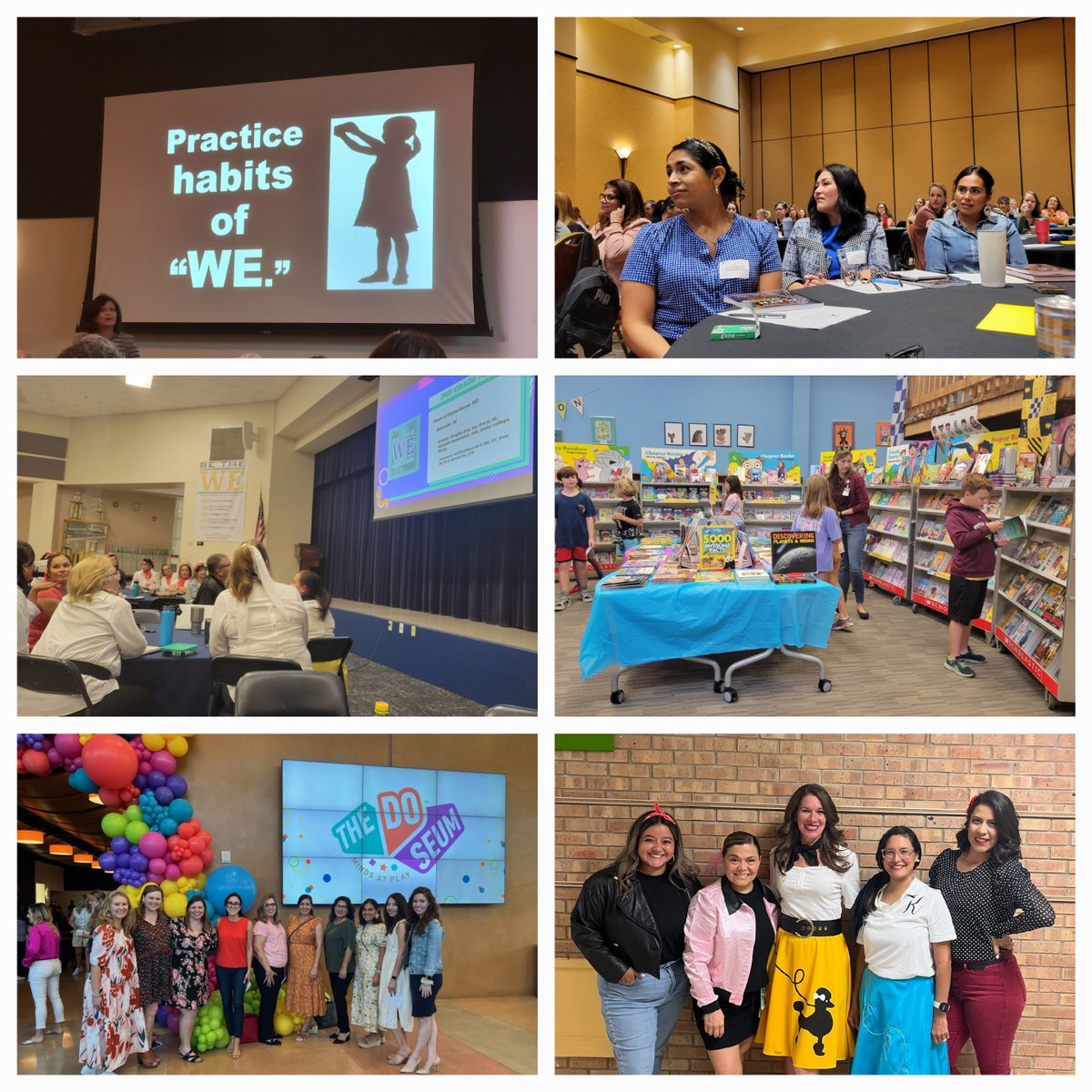 What a wonderful week at WE! 70th Bday in 50's outfits, hats, smiles! Adult Learning, Book Fair, World Teacher day @ Doseum w/ Dr. Michelle Borba , National Custodian Appreciation Day, Instructional Coach Appreciation Day &amp; Teaching Math to EB's PD! <a href="/WoodridgeElem/">Woodridge</a>