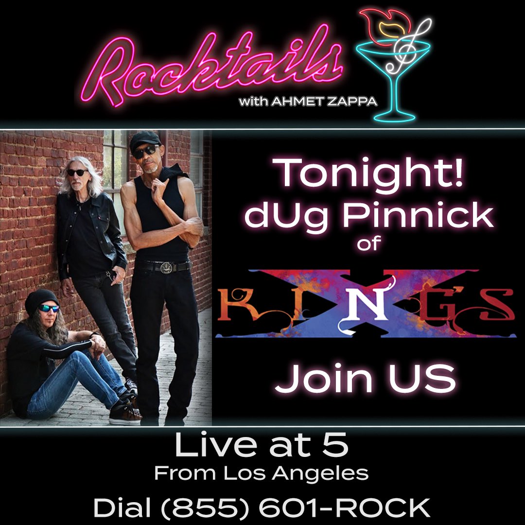 dug joins <a href="/RocktailsRadio/">ROCKTAILS with Ahmet Zappa</a> today at 5pm PST.