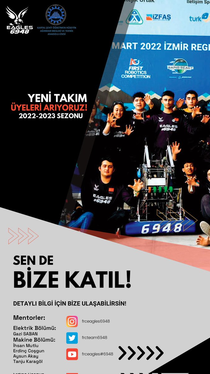 frcteam6948's tweet photo. Okulumuzu ,ülkemizi öğrenerek,gelişerek ,eğlenerek temsil etmeye var mısın? https://t.co/dZhB22OqeE