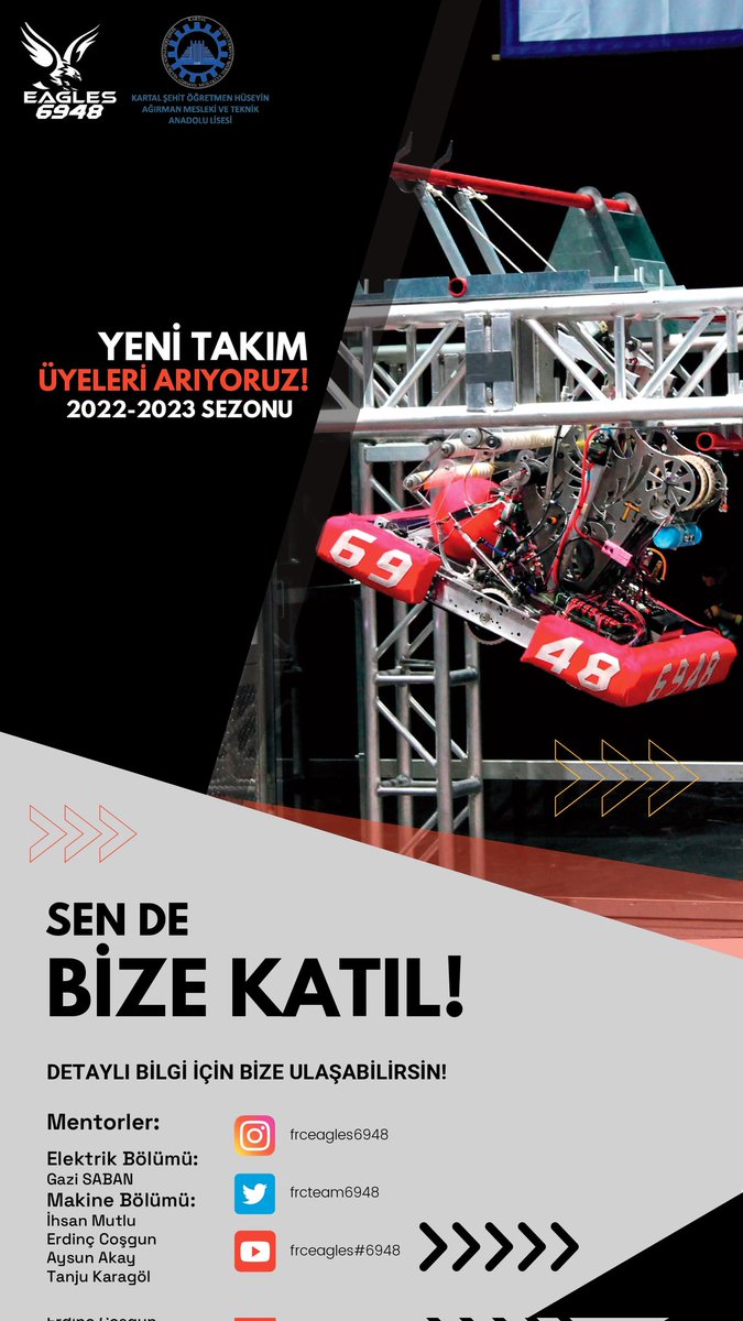frcteam6948's tweet photo. Okulumuzu ,ülkemizi öğrenerek,gelişerek ,eğlenerek temsil etmeye var mısın? https://t.co/dZhB22OqeE