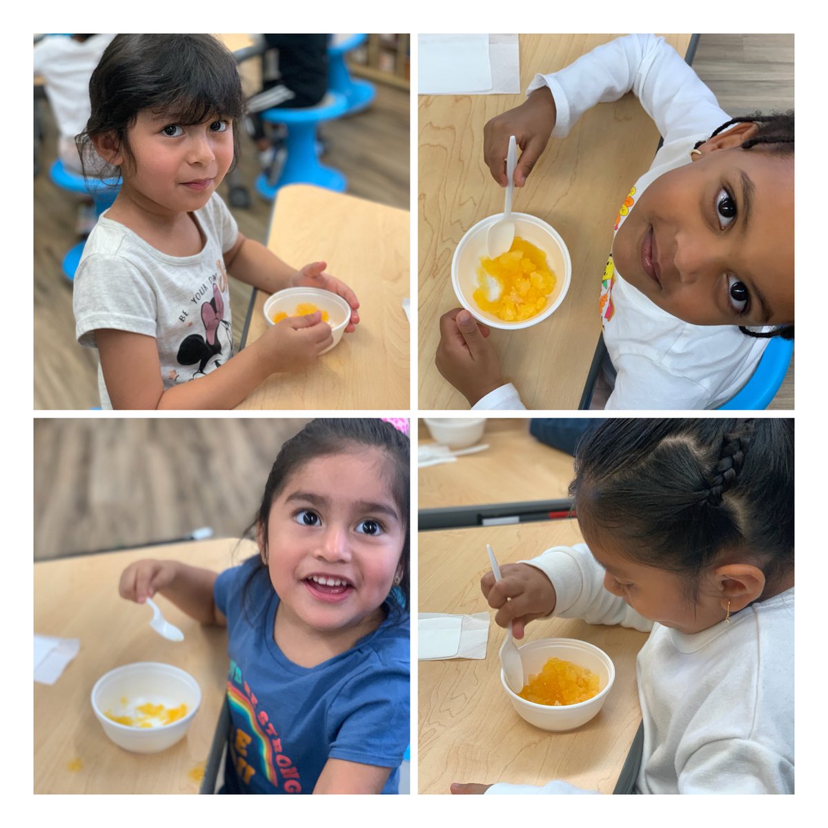 mcdcnj's tweet photo. Today our children enjoyed making Piraguas A PuertoRican shaved ice dessert #HispanicHeritageMonth #headstart #headstartcuties #headstartforward #piraguas #enrollnow https://t.co/nJGvtnRe2k https://t.co/rCovmPoB5a