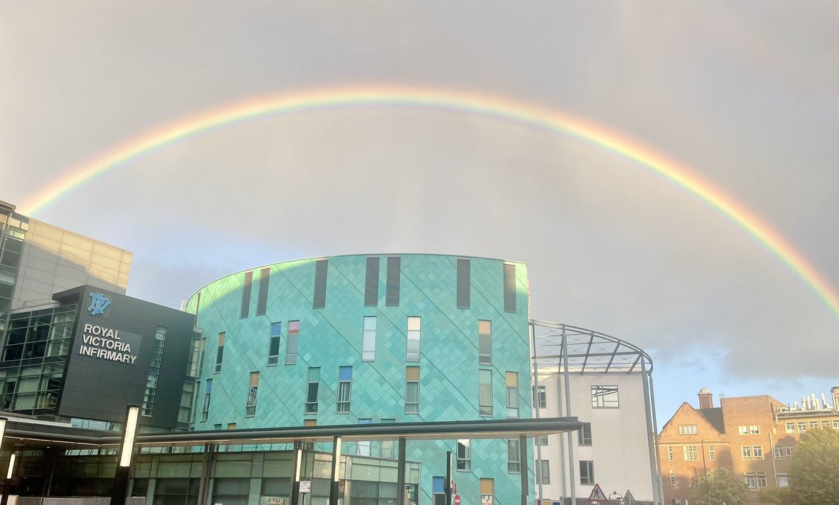 Friday rainbow over  <a href="/NewcastleHosps/">Newcastle Hospitals</a>