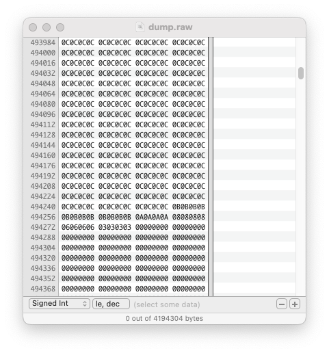 _m1sta's tweet photo. @albyvar25 it looks like a (mostly) empty file, try dumping it again maybe? https://t.co/ddhlpbonYh
