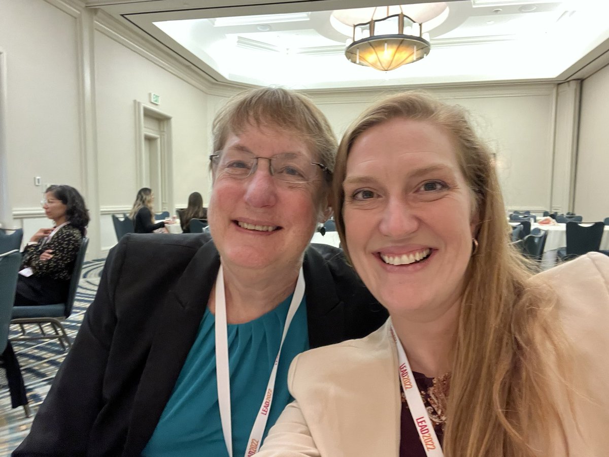 Got to spend time with one of my heroes, Dr Nancy Davidson. Thank you for coming to #LEAD2022