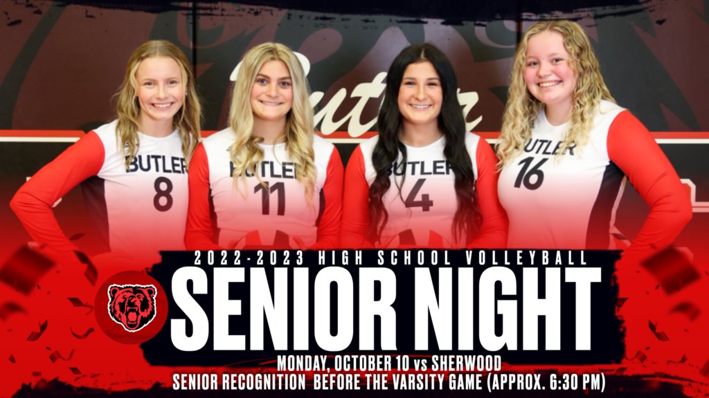 Don't PASS up the opportunity to celebrate this SET of fantastic seniors as they HIT the floor on Monday, October 10 for volleyball senior night.