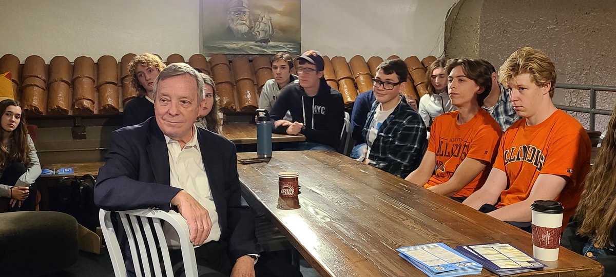 And I had fun getting to stop and chat with the <a href="/illinidemocrats/">Illini Democrats</a>. They're our future -- and I'm always eager to hear and learn from them!