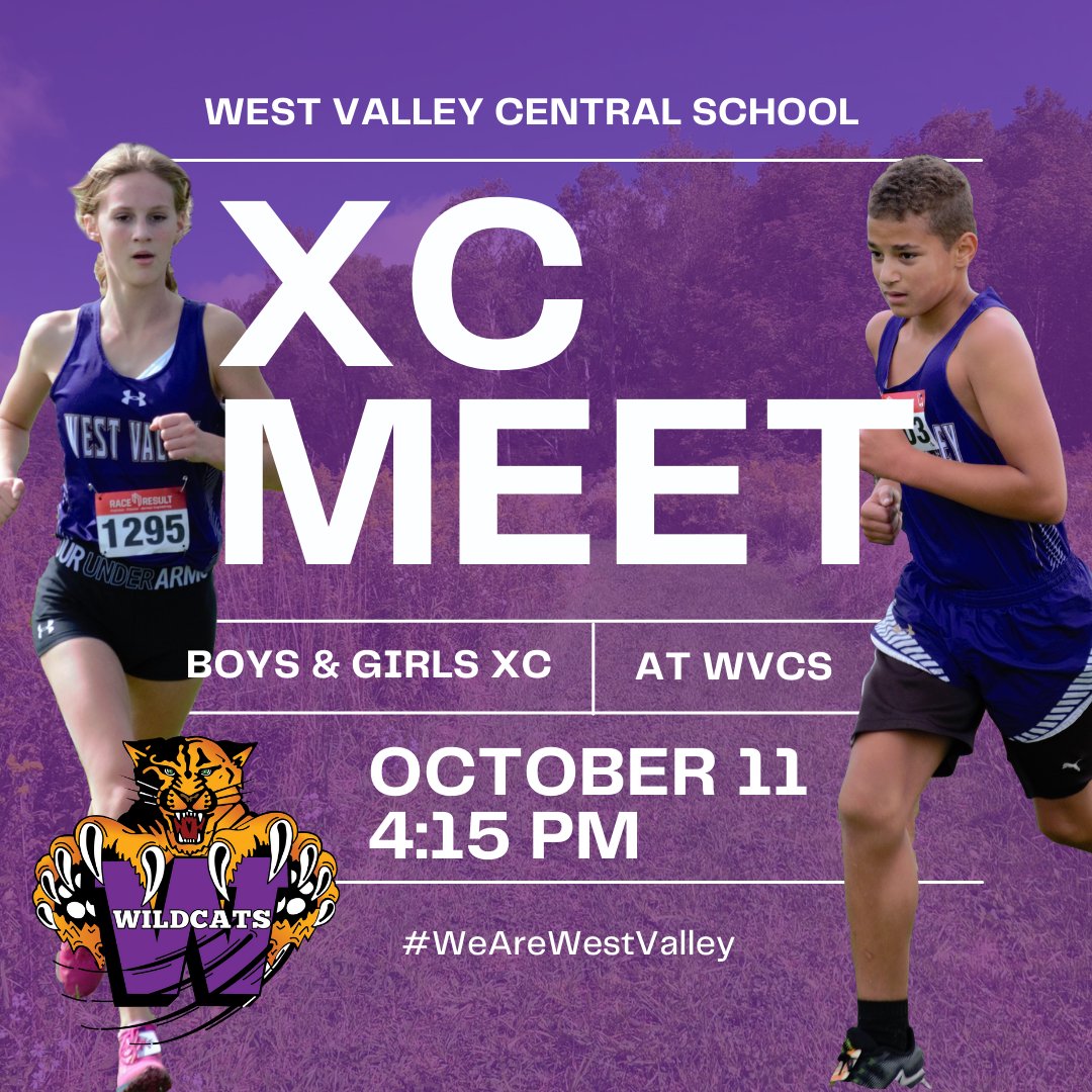 Come on out and support our cross country athletes at their home meet today! #WeAreWestValley