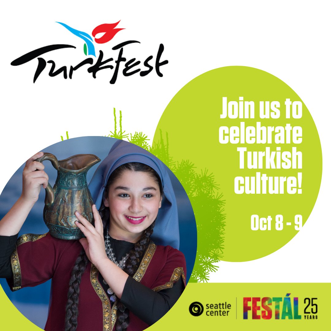 TurkfestSeattle's tweet photo. See you on Saturday and Sunday (October 8-9) from 11am to 6pm at the Armory Food &amp; Event Hall in Seattle Center. Admission is open to the public and free. #seattlecenter #festal #turkfest https://t.co/ewc8D5Lb9v