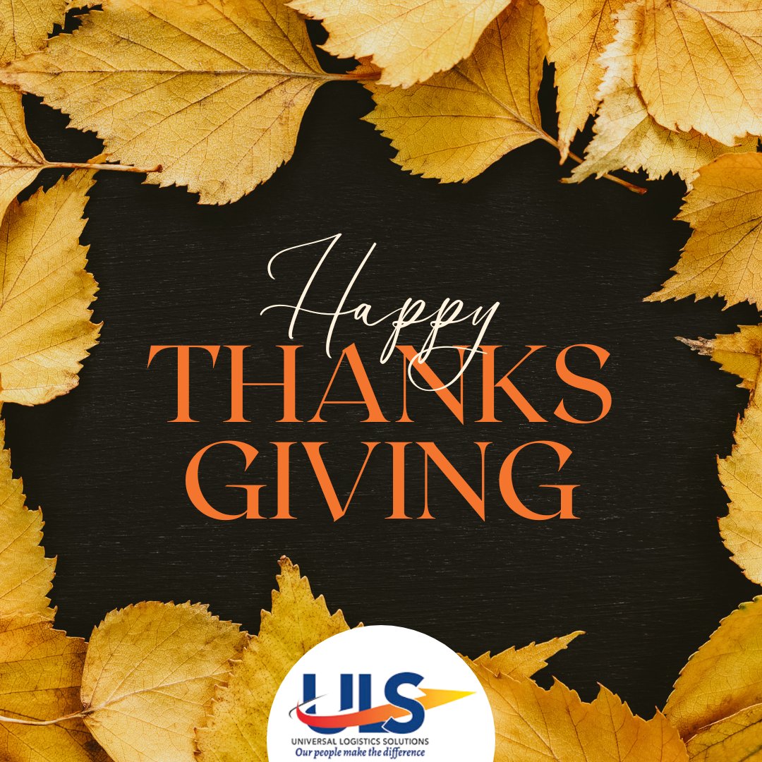 ULSLogistics's tweet photo. Embrace the joy of Thanksgiving with a grateful heart 
Happy Thanksgiving 2022!!
#universallogisticssolutions #chooseuniversallogisticssolutions #thanksgiving #thanksgiving2022 #thanksgivingweek #thankgivingday #thanksgivingweekend #gratitude #thanksgivingeve #thanksgivings https://t.co/vjpAxoCCML