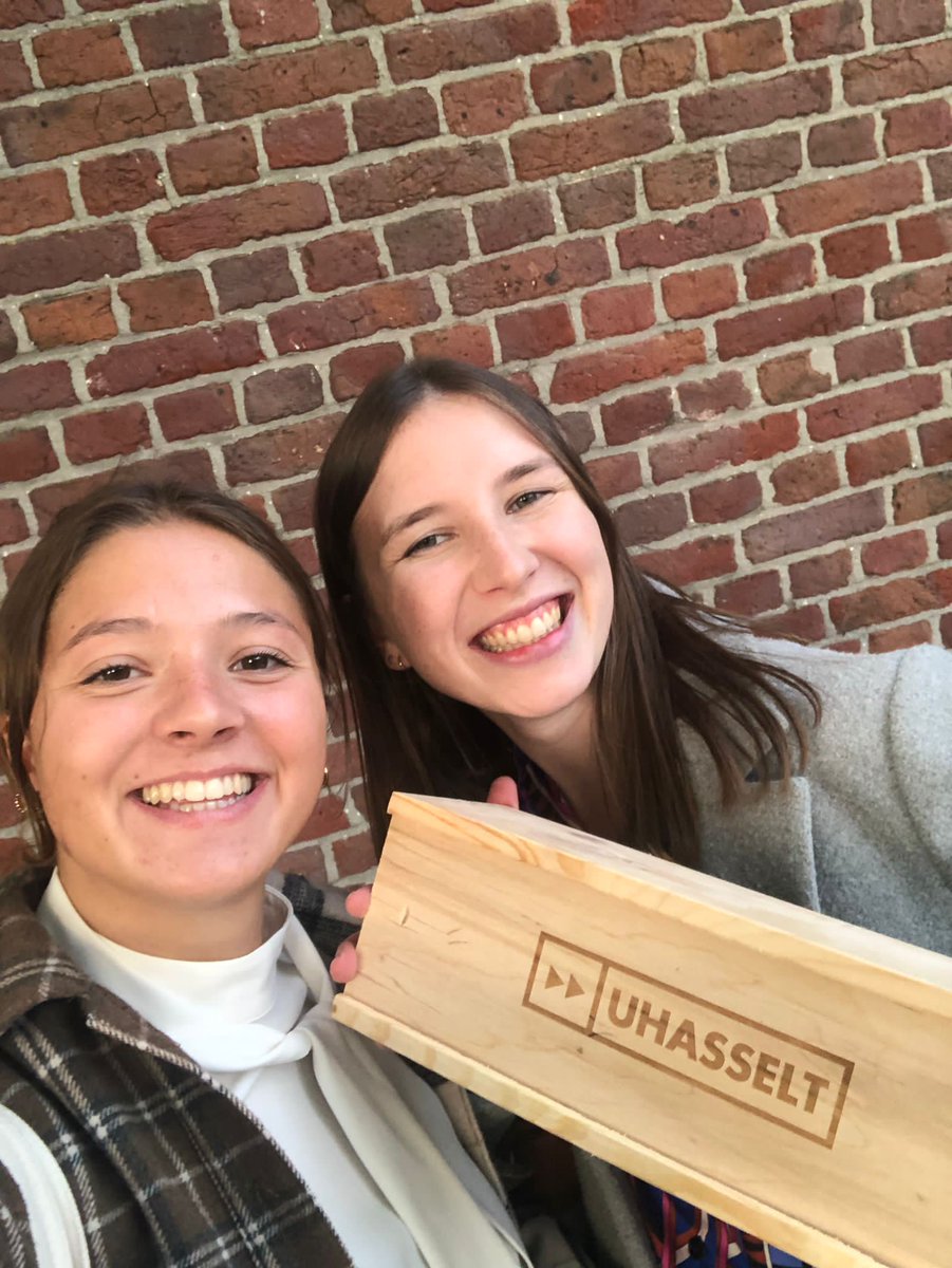 inekeverreydt's tweet photo. Happy to receive the @smalll_eu award for our master thesis titled " An update of the gait stage classification in children with Duchenne muscular dystrophy"! Thank you @Ines_Vdk for all the support the past two years and for your interesting research! https://t.co/JDY1Z10cN0