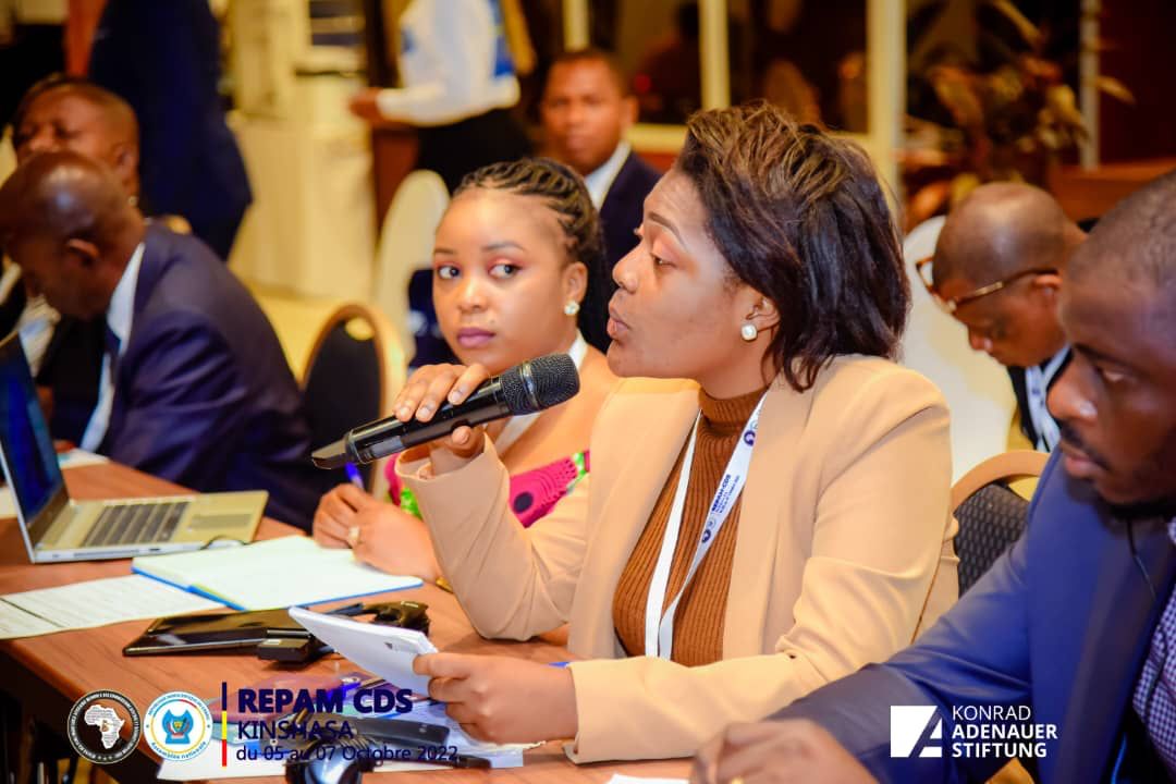 Garcon_BK's tweet photo. Kudos à toi @MagangaOrmiel porte voix de la jeunesse aux travaux de la 6e Conf du Réseau des Parlementaires Africains membres des Commissi Défense et Sécurité #REPAMCDS) tenue à Kinshasa du 05 au 07 octobre 2022. https://t.co/pcDjlwH31r