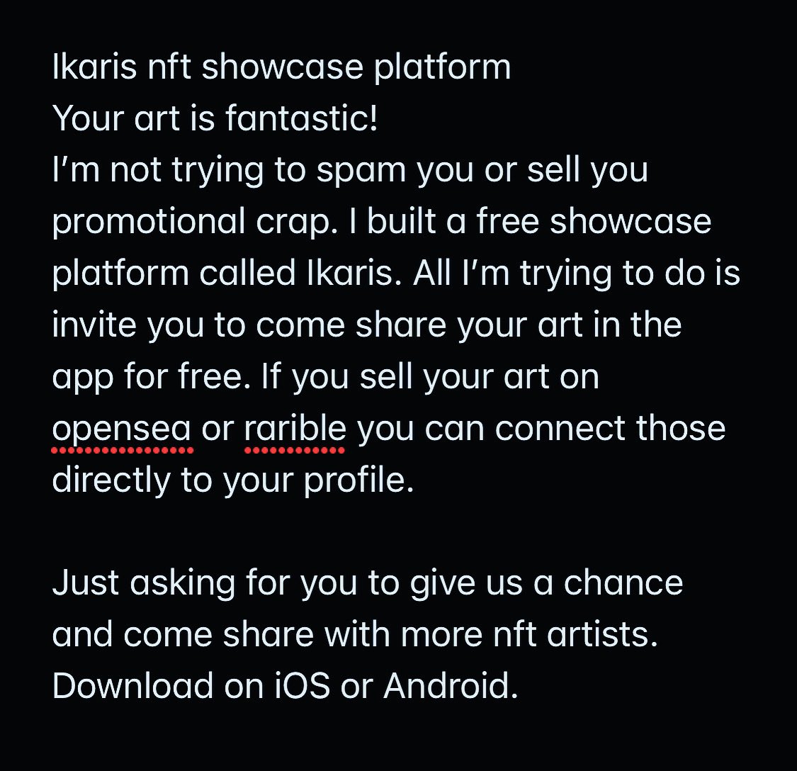 ikarisplatform's tweet photo. Join the community! #nft #nftart #nftnews #cryptoart #metaverse #web3 #NFTCommmunity #art #artcommunity https://t.co/1V1SfHUYTu