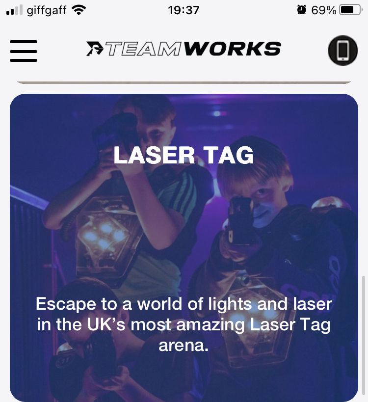 OPSanta21's tweet photo. Pwee zap pwee pwee !! Do you love the sound of Lasers .. bid for tickets to play LASER TAG @teamwrkskarting .. aren’t they lovely for donating them ❤️ come and bid for them @OPSanta21 at @MoseleyRugbyFC on 16th October https://t.co/lE87axvvCo