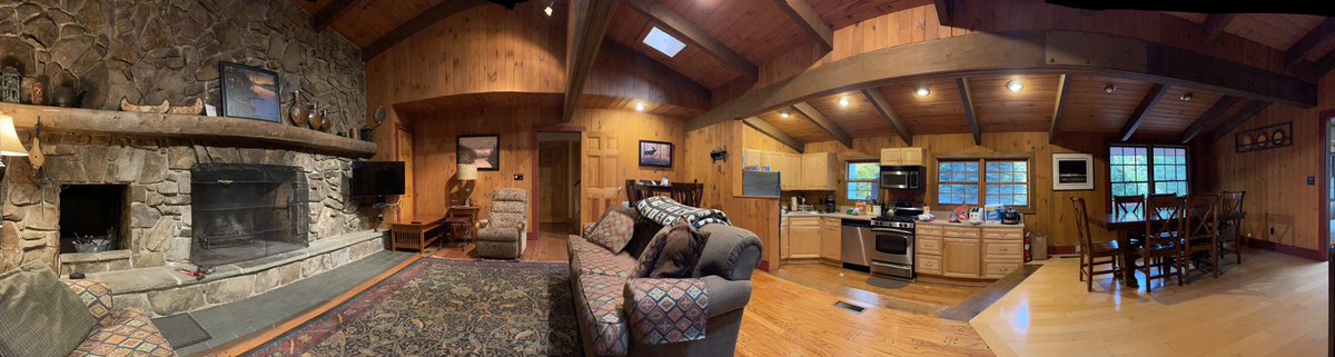 theaarpgs's tweet photo. For the next three days, this will be our game room, in our secluded mountain getaway, you can hear the dulcet sound of banjos playing. #geekweekend https://t.co/jlcMvkjOmO