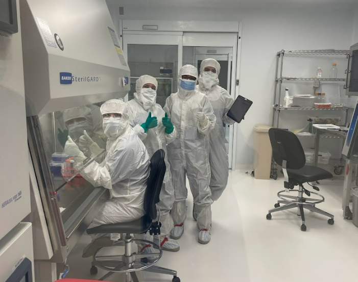 CSBiomfgCenter's tweet photo. Today is #ManufacturingDay! Here's a peak behind the scenes at the CBC team manufacturing GMP-compliant iPSCs. #MFGDay22 #gmpmanufacturing #stemcellmanufacturing https://t.co/FNmYmybr7E